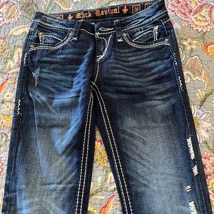 Rock Revival Charlotte 26 x 36 stone washed jeans.Excellent condition.